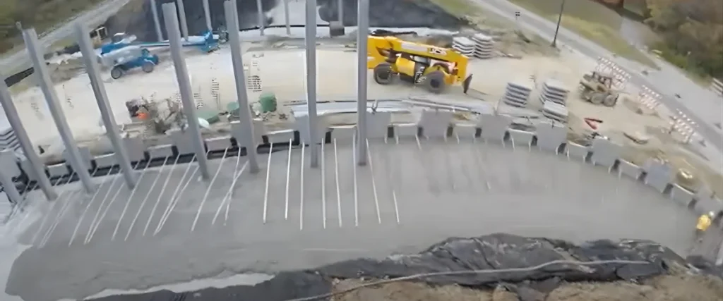 Engineered fill project for MES retaining wall backfills