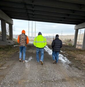 gas pipe abandonment project completed in one day using Low-Density Cellular Concrete (LDCC) without plasticizer on a Riverside, Missouri project