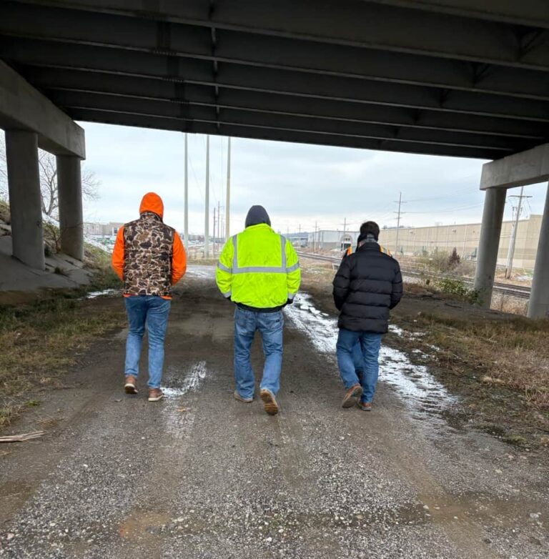 gas pipe abandonment project completed in one day using Low-Density Cellular Concrete (LDCC) without plasticizer on a Riverside, Missouri project